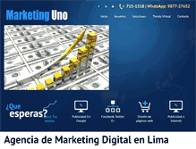 Tablet Screenshot of marketinguno.com